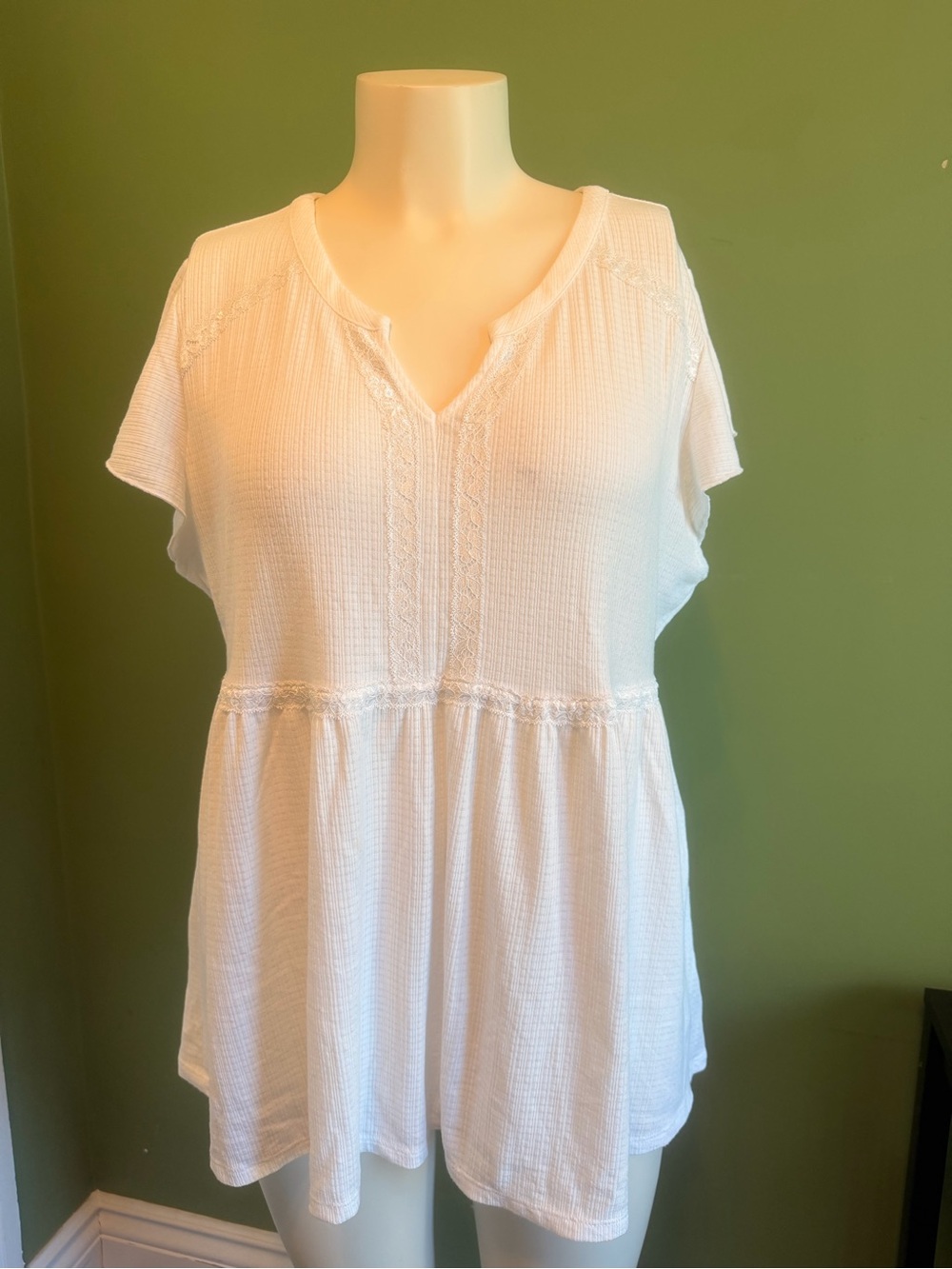 torrid White Ribbed Tank Top - Picture 5 of 14